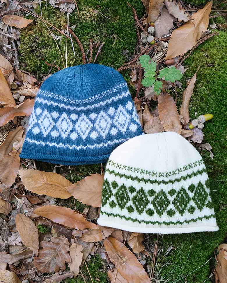 LÉO - Bonnet jacquard en laine mérinos et mohair