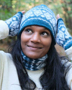 LÉO - Bonnet jacquard en laine mérinos et mohair