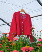 Cardigan Cosmos - Framboise