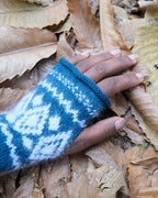 LÉO - Mitaines jacquard en laine mérinos et mohair
