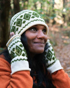 LÉO - Bonnet jacquard en laine mérinos et mohair