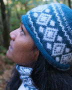 LÉO - Bonnet jacquard en laine mérinos et mohair