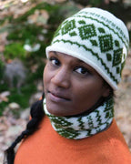 LÉO - Bonnet jacquard en laine mérinos et mohair