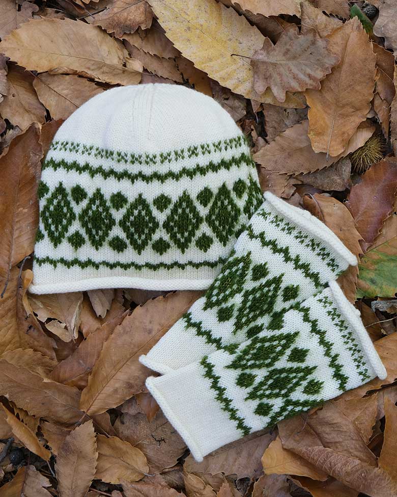 LÉO - Duo bonnet et mitaines jacquard