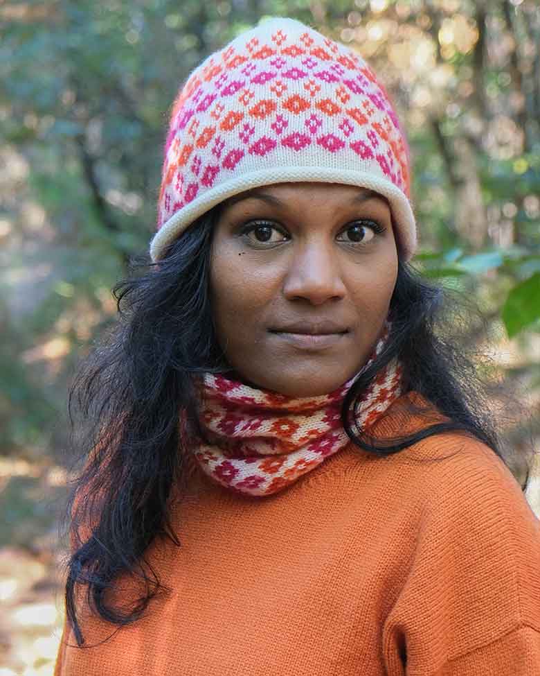 LOLA - Duo bonnet et tour de cou jacquard