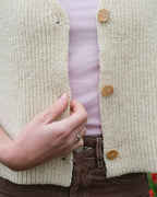 Gilet de berger Vercors - Écru