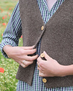 Gilet de berger Vercors - Marron