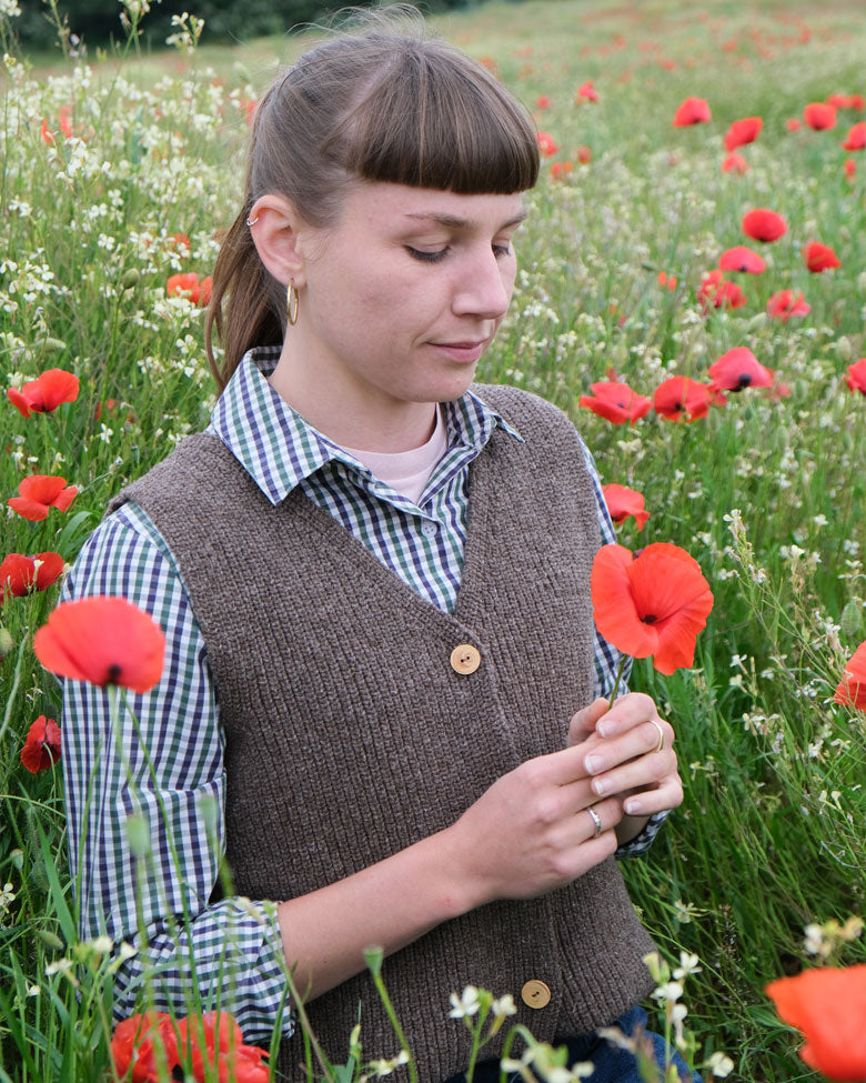 Gilet de berger Vercors - Marron