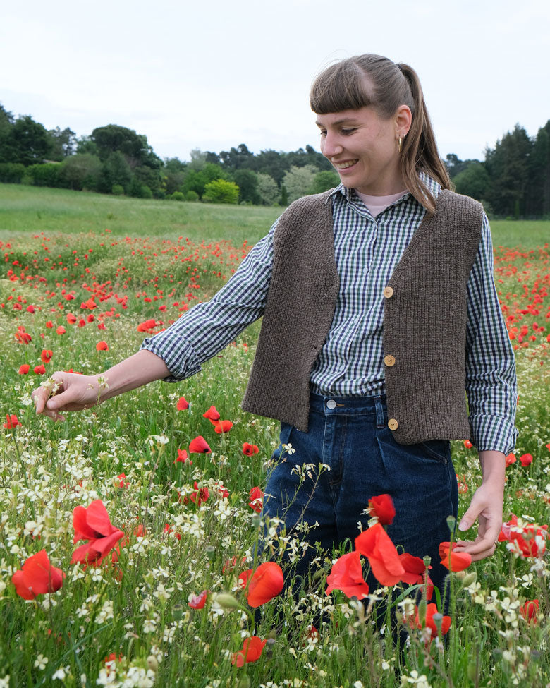 Gilet de berger Vercors - Marron