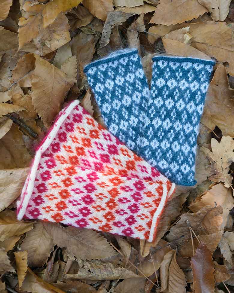 LOLA - Mitaines jacquard en laine mérinos et mohair