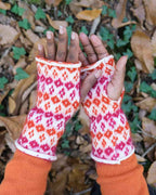 LOLA - Mitaines jacquard en laine mérinos et mohair