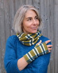 TARTAN - Ensemble tour de cou et mitaines en laine