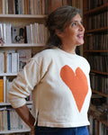 AMBEL - Pull en laine mérinos, coeur