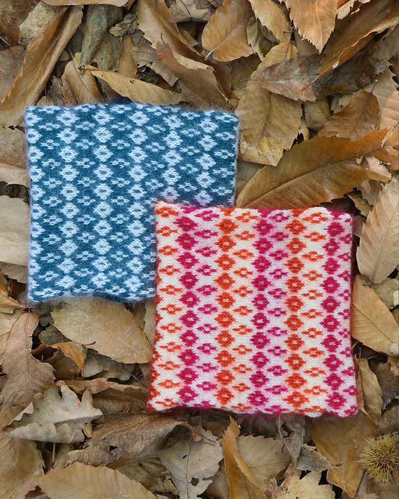 LOLA - Tour de cou jacquard en laine mérinos et mohair